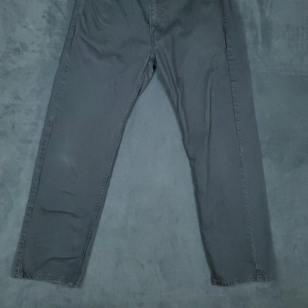 Levis 505 Jeans Mens 32x28.5 Black Straight Leg Zip Fly Denim Pants Casual - Picture 7 of 15